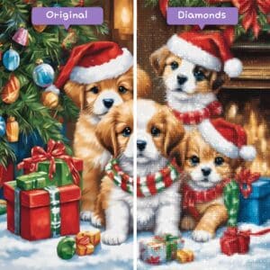 Diamonds-Wizard-Diamond-Painting-Kits-Events-Christmas-Holiday-Puppies-and-Kittens-Before-After-JPG