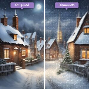 Diamonds-Wizard-Diamond-Painting-Kits-Landscape-Snow-Frosty-Commune-Before-After-JPG