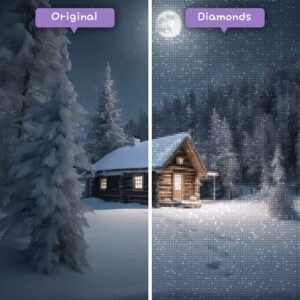 Diamonds-Wizard-Diamond-Painting-Kits-Landscape-Snow-Silent-Snowfall-Before-After-JPG