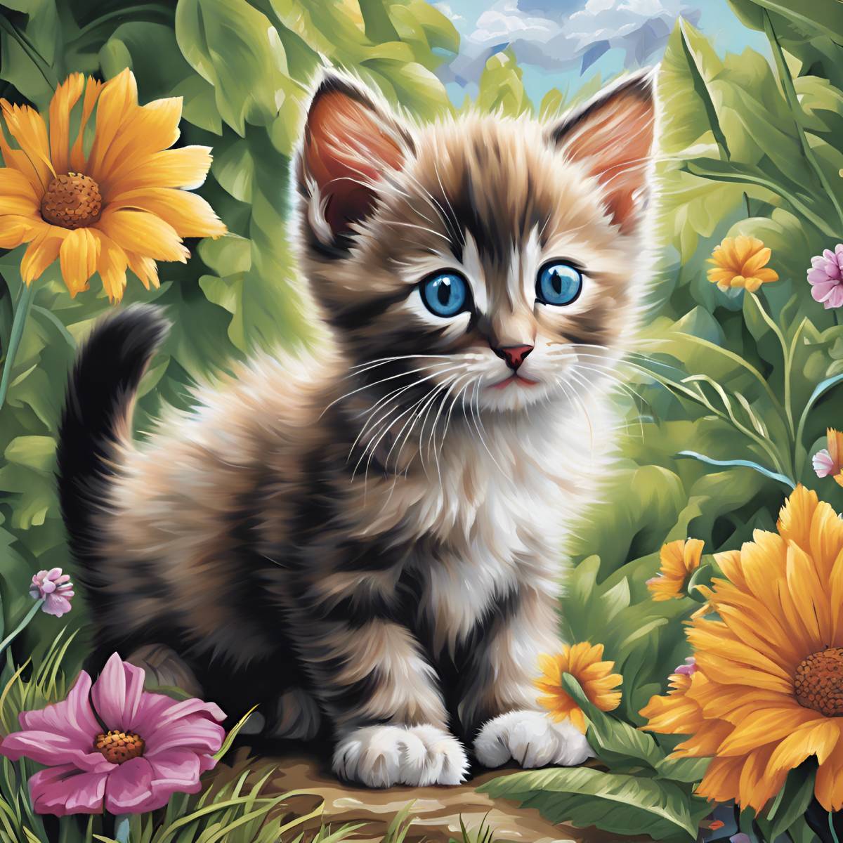 diamanti-mago-kit-pittura-diamante-Animali-Gatto-curioso-gattino-esplorazione-originale.jpg