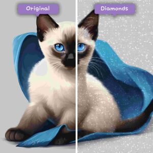 Diamonds-Wizard-Diamond-Painting-Kits-Animals-Cat-elegant-siamese-purrfection-before-after-jpg