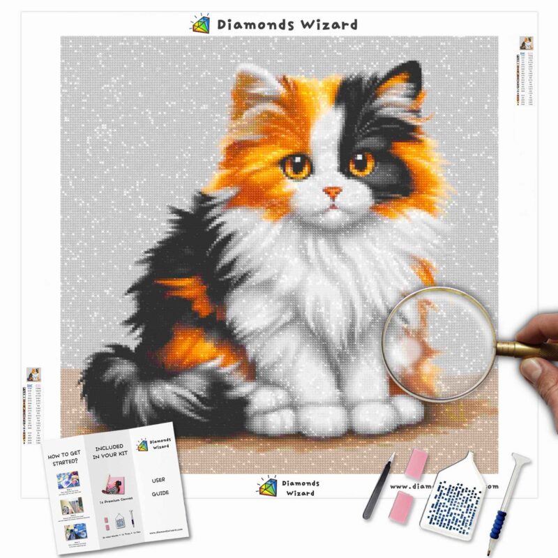 Diamondswizarddiamondpaintingkitsanimalscatfluffycalicocutiecanvajpg