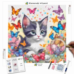 Diamonds-Wizard-Diamond-Painting-Kits-Animals-Cat-Kitten-and-Butterfly-Friends-Canva-jpg