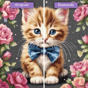 Diamonds-Wizard-Diamond-Painting-Kits-Animals-Cat-Kitten-with-a-Bowtie-before-after-jpg
