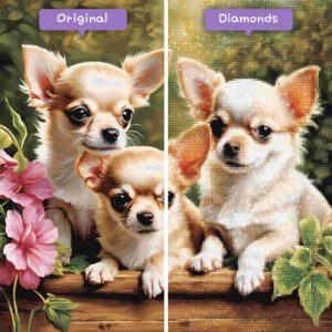 diamanter-trollkarl-diamant-målningssatser-djur-hund-charmig-chihuahua-trio-före-efter-jpg