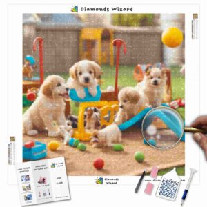 Diamonds-Wizard-Diamond-Painting-Kits-Animals-Dog-Puppy-Playground-Canva-jpg
