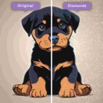 diamonds-wizard-diamond-painting-kits-tiere-hund-rottweiler-welpenliebe-vorher-nachher-jpg