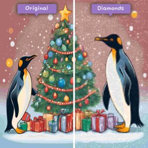 Diamanten-Zauberer-Diamant-Malsets-Events-Weihnachten-Fröhliche-Pinguine-Dekorieren-Vorher-Nachher-JPG