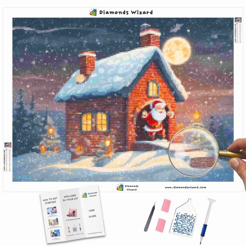 DiamondswizardDiamantmalerei-KitsEventsWeihnachtenWeihnachtsmannKaminCanvajpg