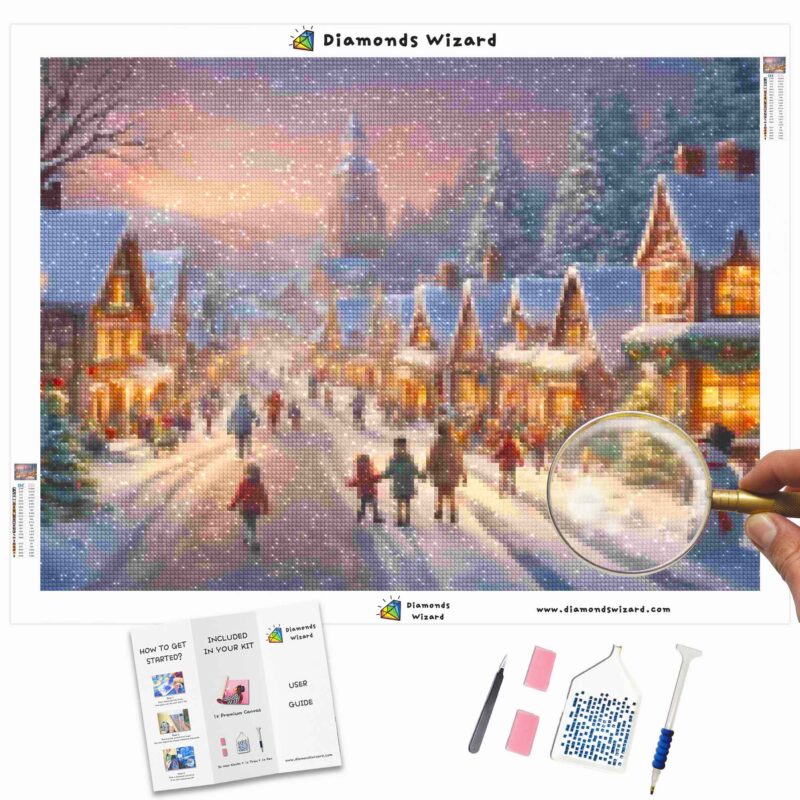 Diamondswizarddiamondpaintingkitseventschristmaswinterwonderlandvillagecanvajpg