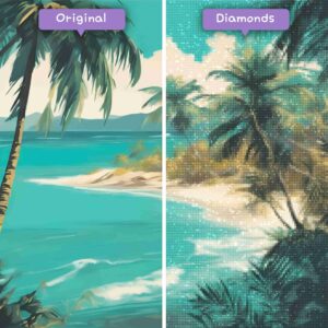 Diamonds-Wizard-Diamant-Malsets-Landschaft-Strand-Tropisches-Paradies-Vorher-Nachher-JPG