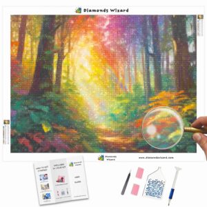 diamants-wizard-diamond-painting-kits-paysage-arc-en-ciel-radiant-rainbow-forest-canva-jpg