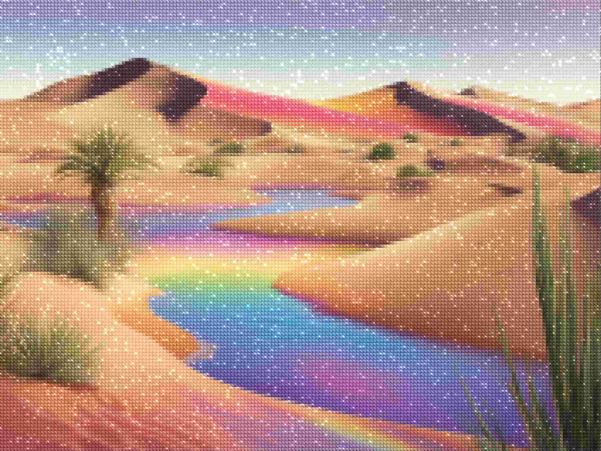 diamonds-wizard-diamond-painting-kits-Landscape-Rainbow-Rainbow-Oasis-diamonds.jpg