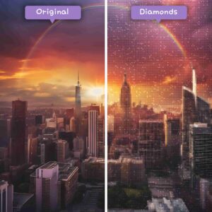 Diamanten-Zauberer-Diamant-Malsets-Landschaft-Regenbogen-Regenbogen-Strahlung-Vorher-Nachher-JPG
