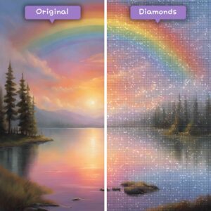 diamanter-trollkarl-diamant-målningssatser-landskap-regnbågsspektrum-serenity-before-after-jpg