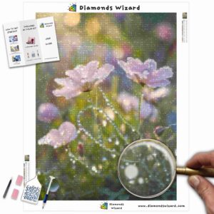Diamonds-Wizard-Diamond-Painting-Kits-nature-flower-morning-dew-on-petals-canva-jpg