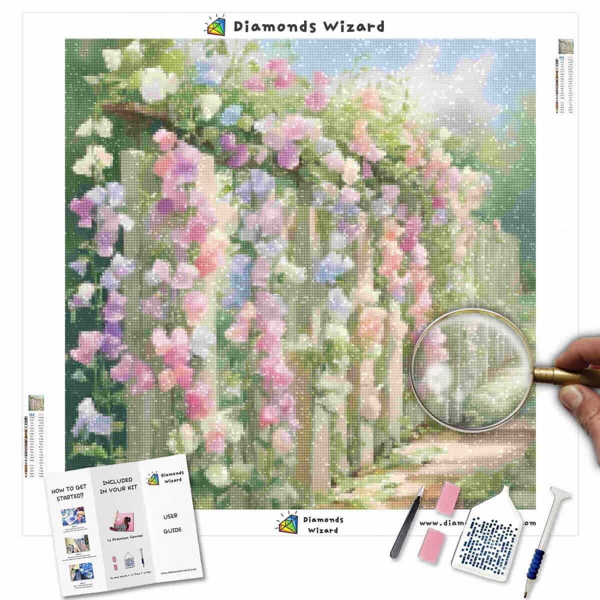 4 Campanelli A Vento Per Pittura A Diamante 5D – Kit Fai Da Te Con Cristalli Stelle, Luna, Albero E Amore