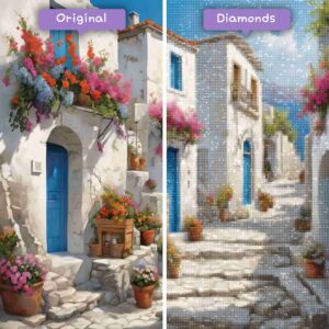 diamonds-wizard-diamond-painting-kits-travel-greece-greek-village-life-before-after-jpg