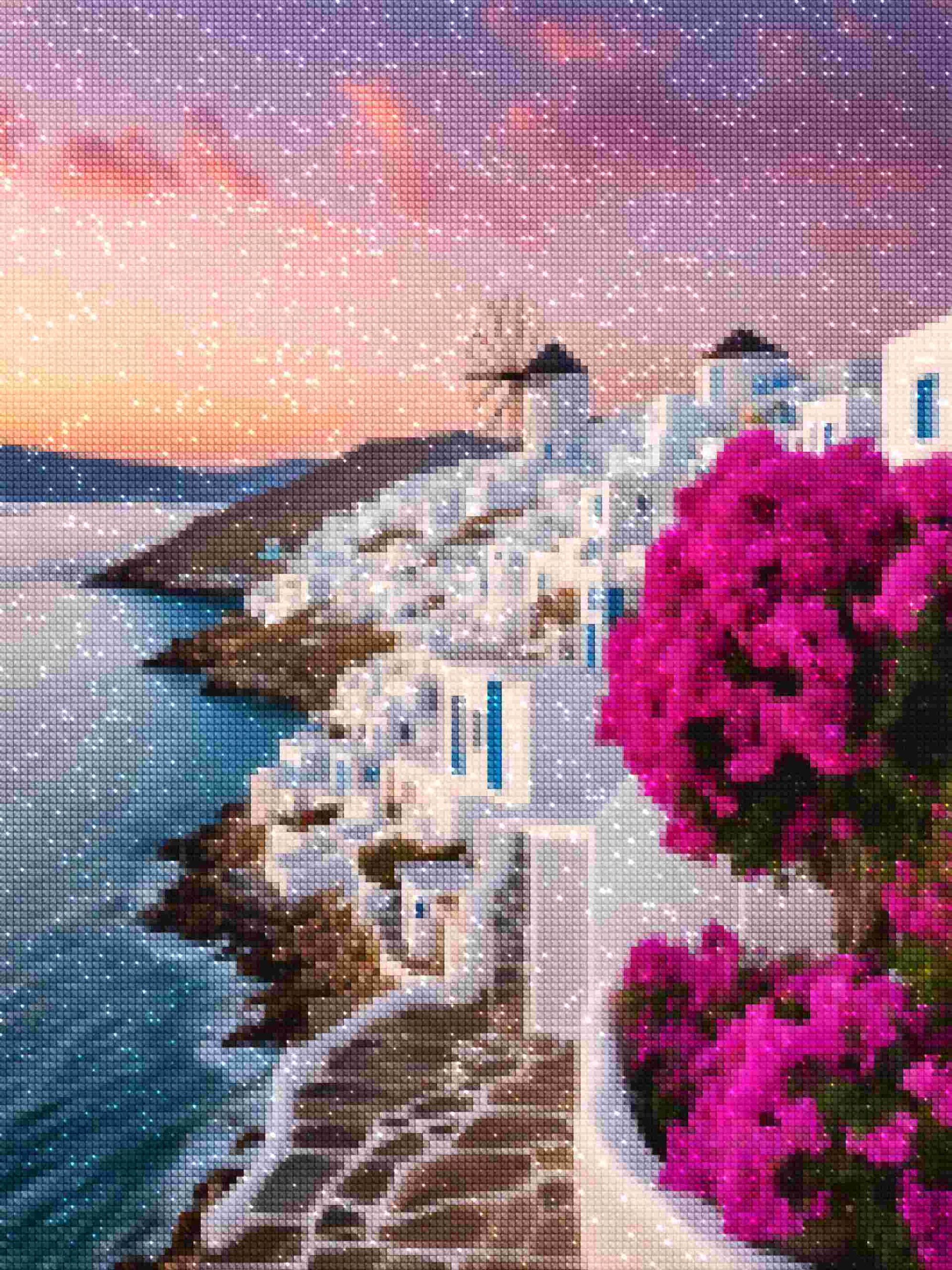 asistente-de-diamantes-kits-de-pintura-de-diamantes-Viajes-Grecia-Mykonos-Molinos-de-viento-diamantes.jpg
