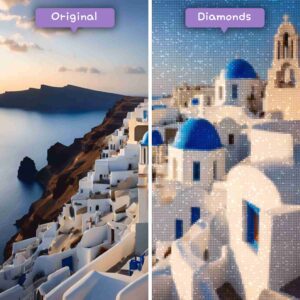diamanter-trollkarlen-diamant-målning-kit-resor-grekland-santorini-solnedgången-före-efter-jpg