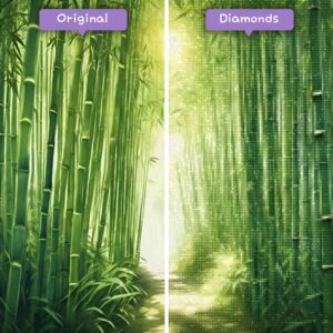 Diamonds-Wizard-Diamond-Painting-Kits-Travel-Japan-Tranquil-Bamboo-Forest-Before-After-JPG