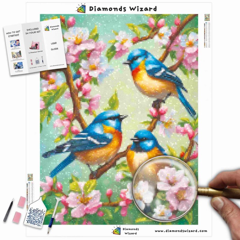 Diamondswizarddiamondpaintingkitsanimalsbirdsongbirdsinspringcanvajpg