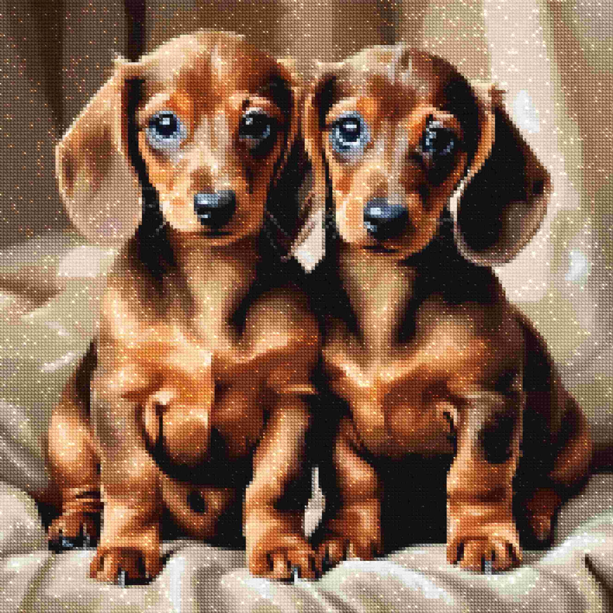 diamanti-mago-kit-pittura-diamante-Animali-Cane-Adorabile-Bassotto-Duo-diamonds.jpg