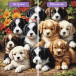 diamants-wizard-diamond-painting-kits-animaux-chien-ludique-chiot-pile-avant-après-jpg