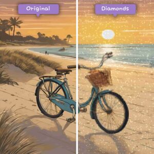 Diamonds-wizard-diamond-painting-kits-paysage-plage-plage-promenade-en-vélo-avant-après-jpg