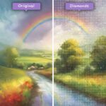 diamonds-wizard-kit-pittura-diamante-paesaggio-arcobaleno-arcobaleno-serenità-campagna-splendore-prima-dopo-jpg