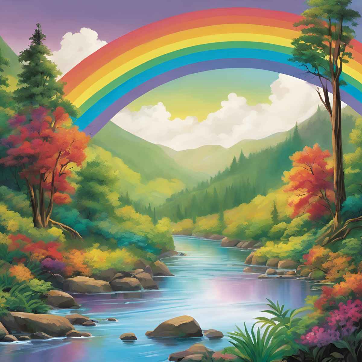 diamanter-troldmand-diamant-maleri-sæt-Landskab-Rainbow-Rainbow-Rolig-River-original.jpg