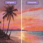 diamonds-wizard-diamond-painting-kits-paysage-arc-en-ciel-serein-horizon-plage-coucher-de-soleil-brillance-avant-après-jpg