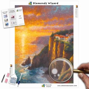 diamonds-wizard-kit-pittura-diamante-paesaggio-tramonto-scogliera-crepuscolo-dorato-canva-jpg