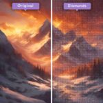 diamonds-wizard-diamond-painting-kits-landscape-sunset-sunset-majesty-over-frosted-peaks-before-after-jpg