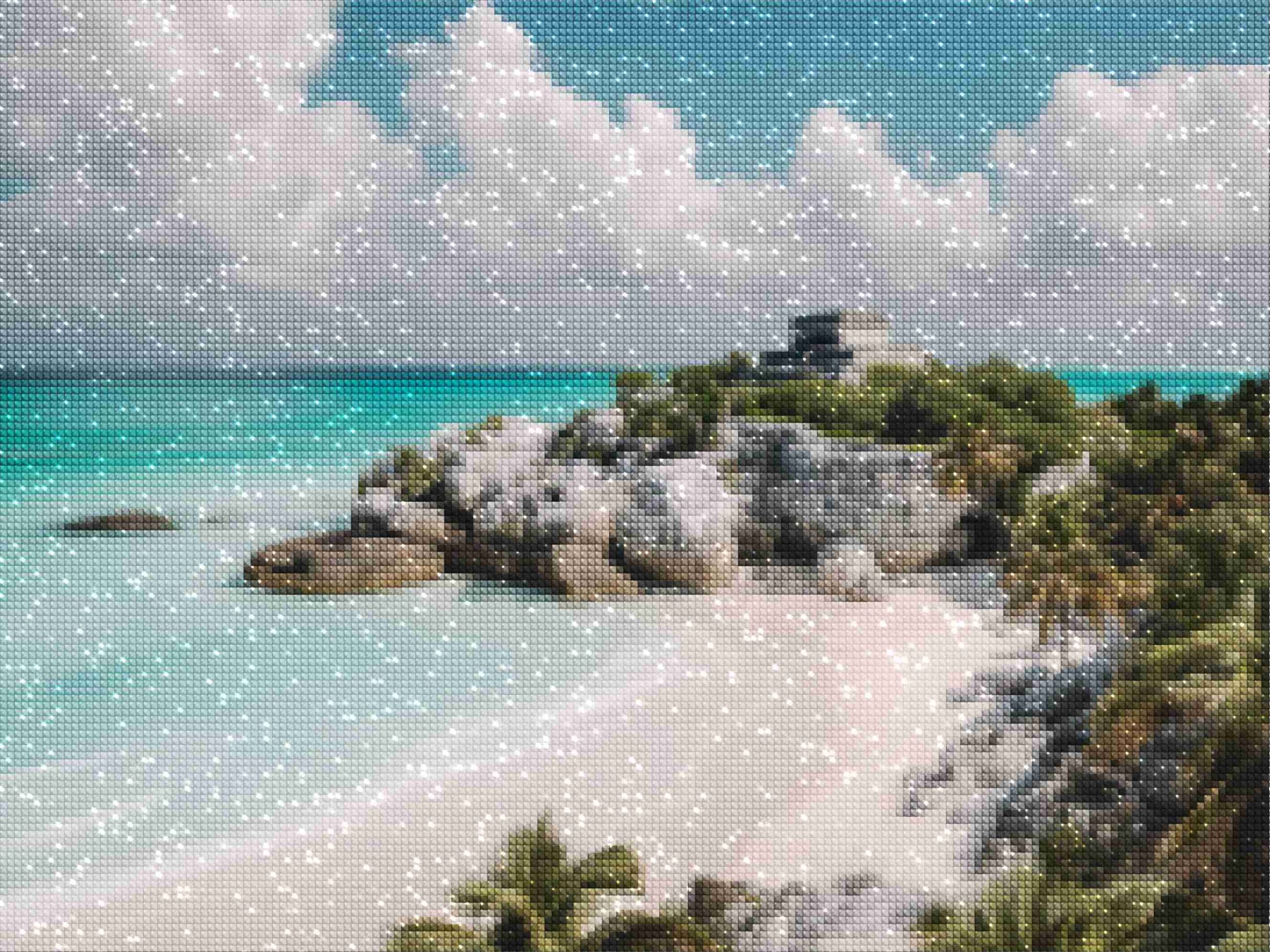 diamanten-wizard-diamant-schilderij-kits---Mayan-Paradise-Sparkle-Mosaic-diamonds.jpg