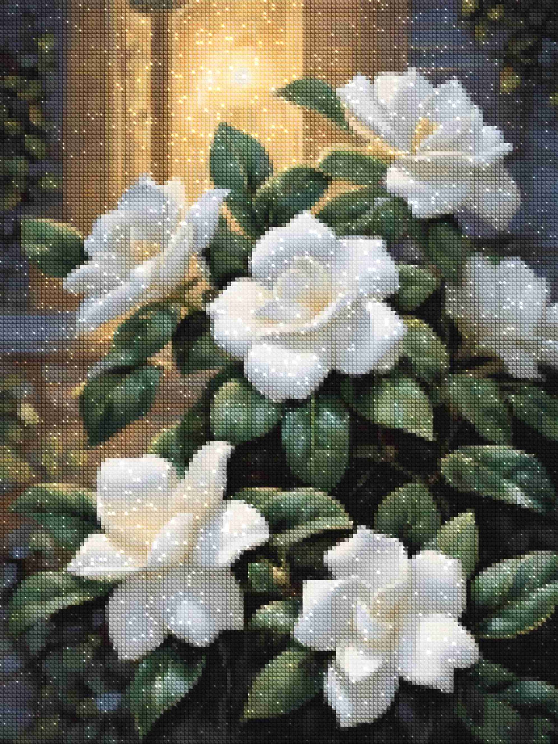 diamanter-trollkarl-diamant-målningssatser-Natur-Blomma-Månbelyst-Gardenia-Serenity-diamonds.jpg