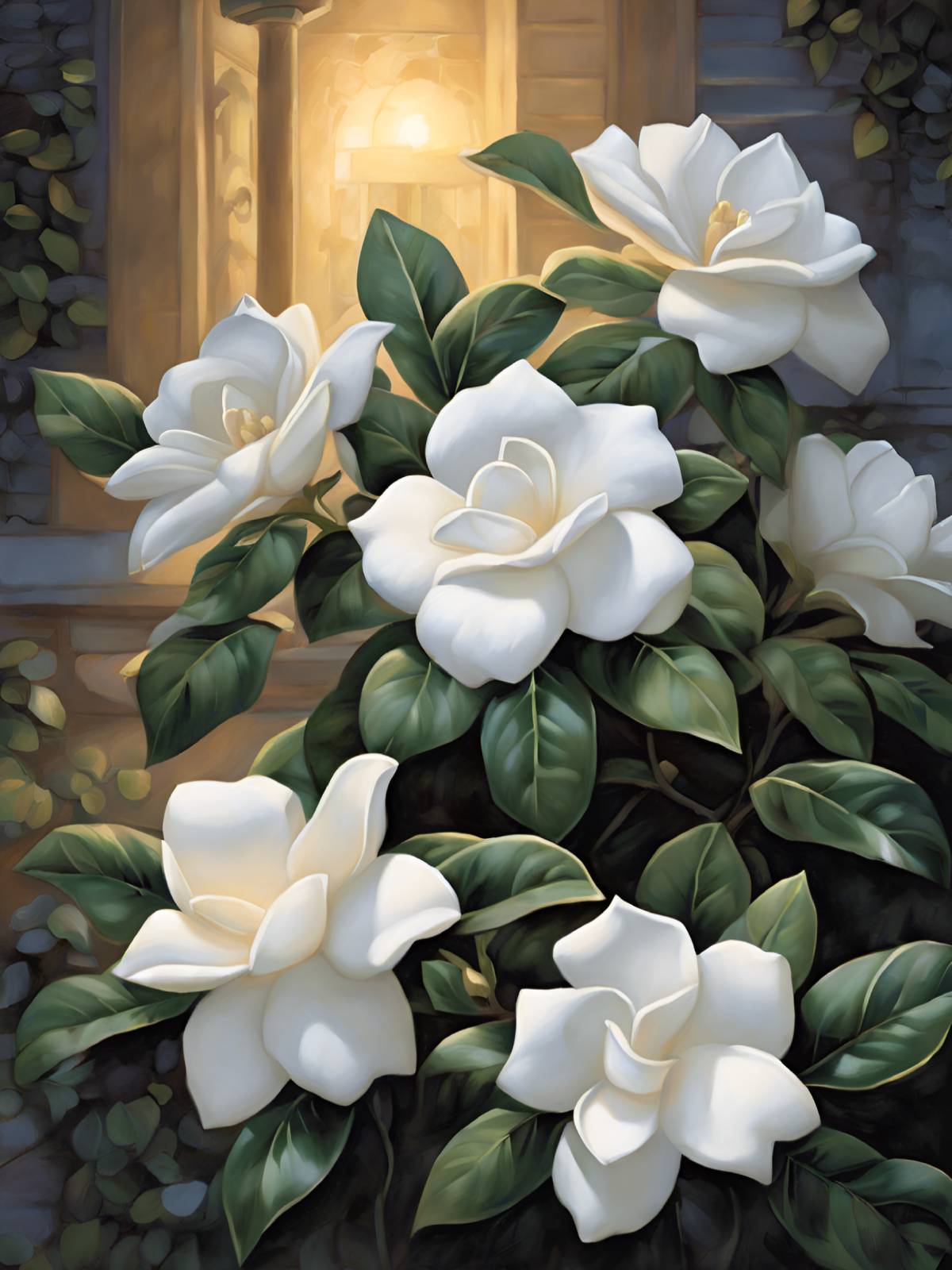 diamanten-wizard-diamant-schilderij-kits-Natuur-Bloem-Maanverlichte-Gardenia-Sereniteit-origineel.jpg