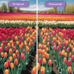 Diamonds-Wizard-Diamant-Malsets-Natur-Blumen-Tulpenfelder-in-Blüte-Vorher-Nachher-JPG