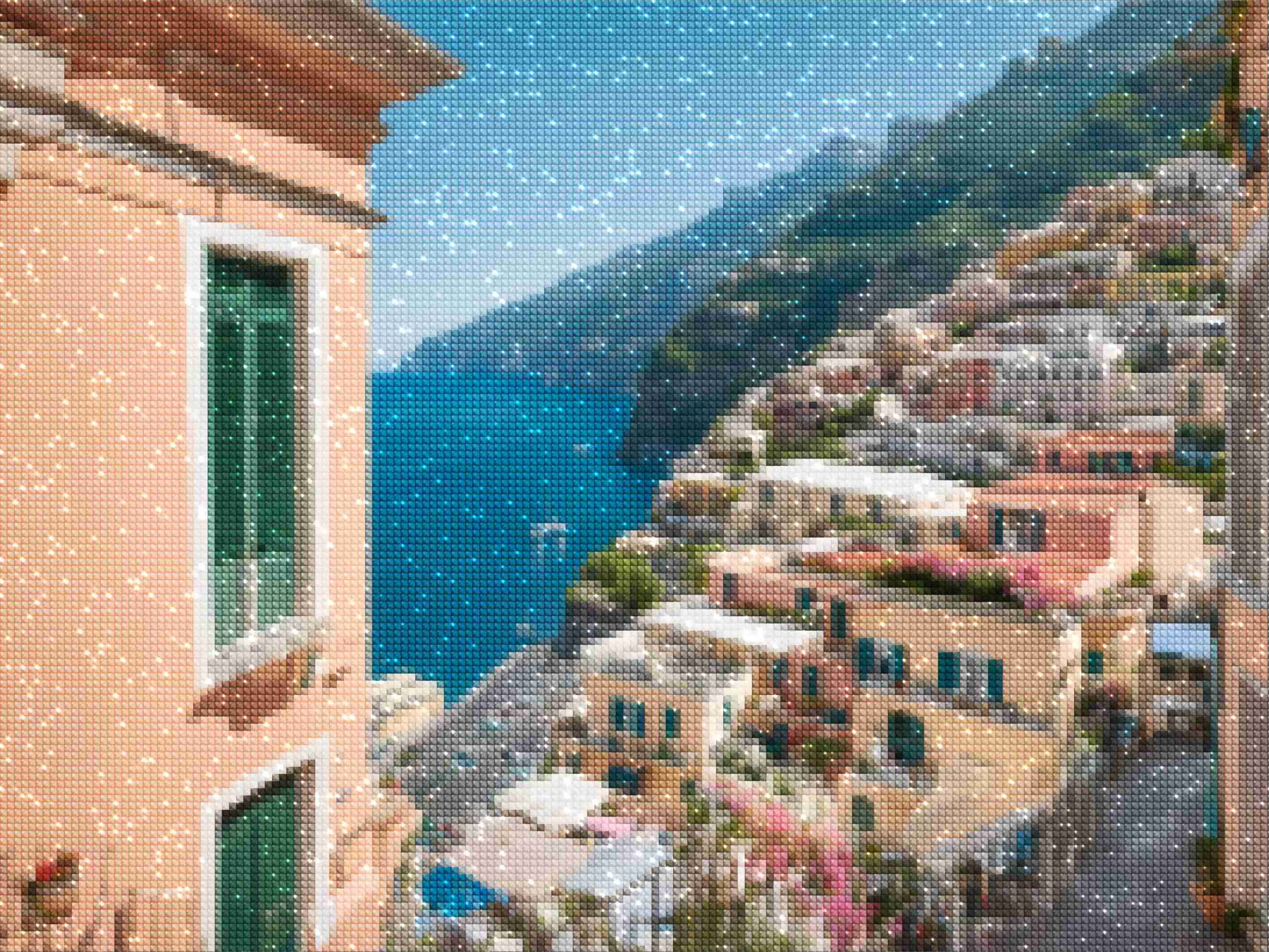 diamenty-wizard-diamentowe-malowanie-zestawy-podróże-Włochy-Positano-Cliffside-Charm-diamonds.jpg