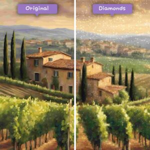 diamanter-veiviser-diamant-maleri-sett-reise-italy-toskanske-vingård-vista-før-etter-jpg