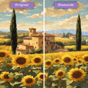 diamonds-wizard-diamond-painting-kits-travel-italy-tuscany-sunflower-fields-before-after-jpg