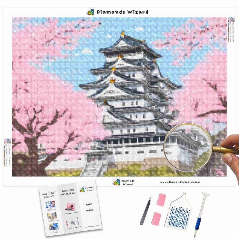 Diamondswizarddiamondpaintingkitstraveljapancherryblossommajestyhimejicastleedicióncanvajpg