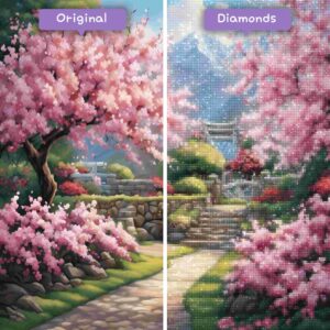 diamantes-mago-kits-de-pintura-de-diamantes-viaje-japón-flor-de-cerezo-serenidad-antes-después-jpg