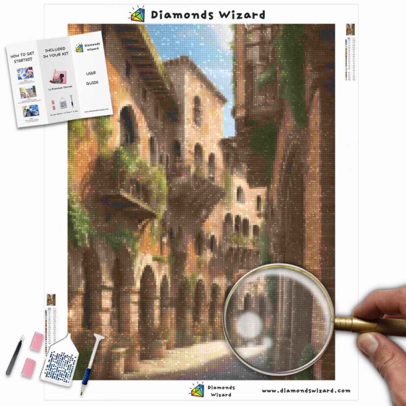 Diamondswizarddiamondpaintingzestawstravelmexicoquietmexicanstreetcanvajpg