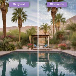 Kits de pintura con diamantes de Diamonds Wizard: viajes a México, un oasis sereno en Sonora, antes y después, jpg