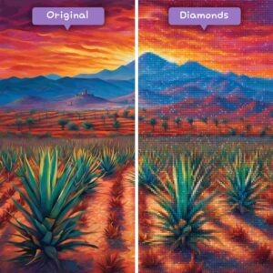 Diamonds-wizard-diamond-painting-kits-voyage-mexique-tequila-lever du soleil-avant-après-jpg