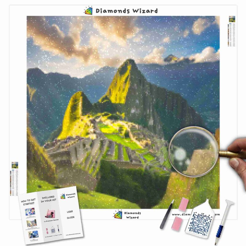 Diamondswizarddiamantmålningssatsstravelperumachupicchumajestycanvajpg