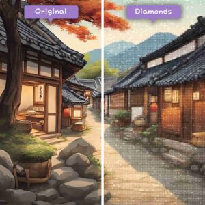 diamanten-wizard-diamond-painting-kits-reizen-zuid-korea-koreaans-folk-village-charm-voor-na-jpg