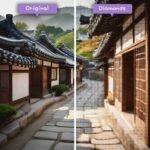 diamanter-troldmand-diamant-maleri-sæt-rejse-syd-korea-korean-hanok-landsby-serenity-before-after-jpg