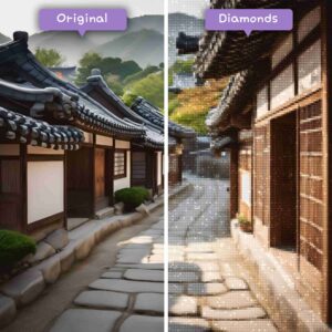 Diamanten-Zauberer-Diamant-Malsets-Reise-Südkorea-Koreanisches-Hanok-Dorf-Gelassenheit-Vorher-Nachher-JPG